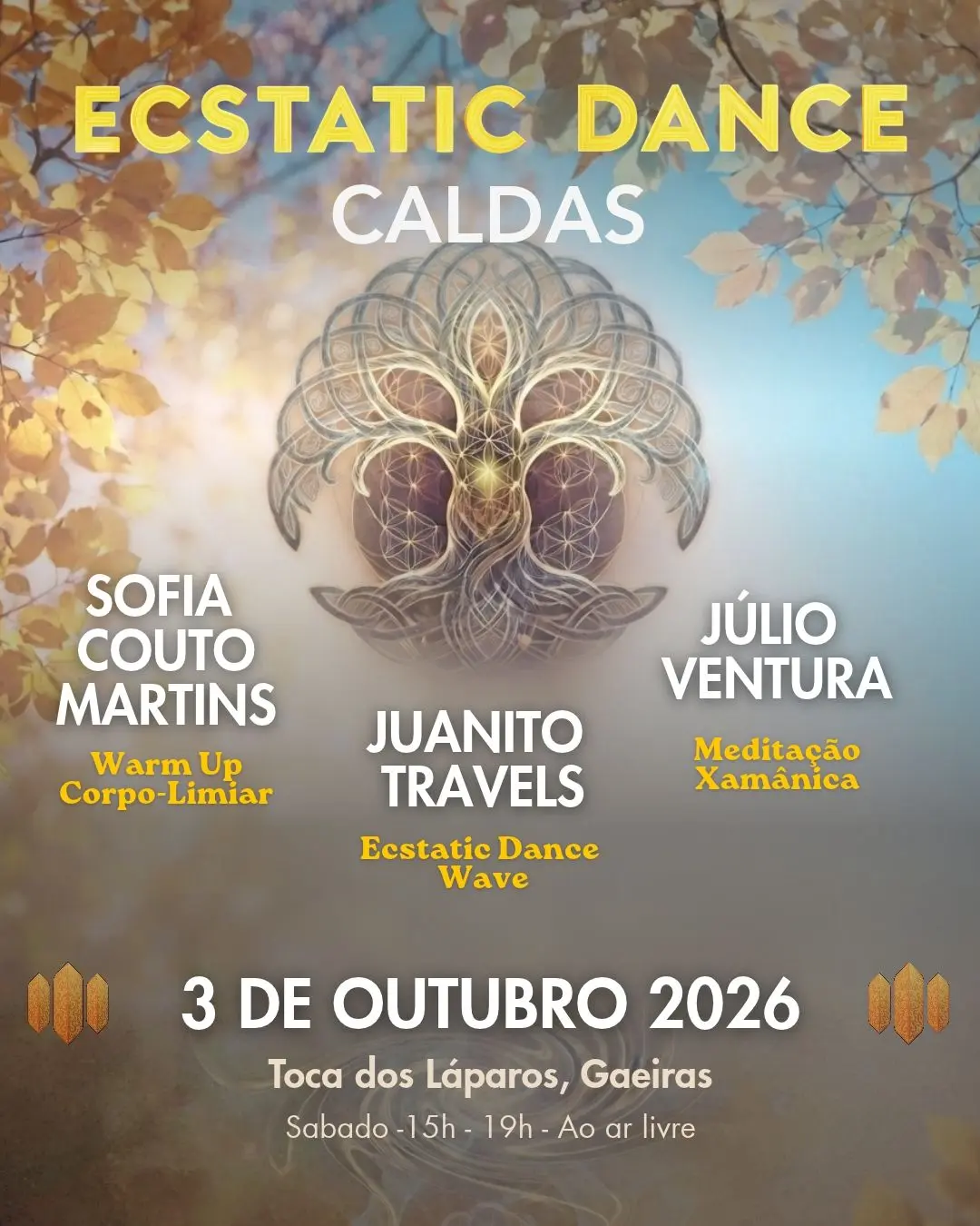 Ecstatic Dance Caldas - Outubro Gathering Tocas dos Toca dos Láparos